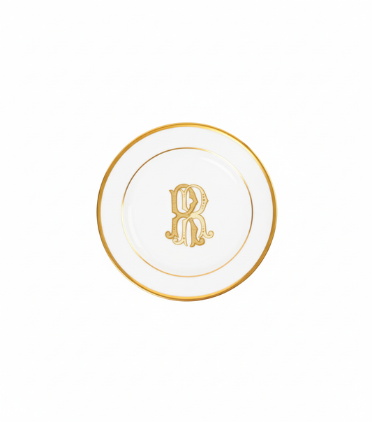 Prato de Pão Porcelana Borda Larga