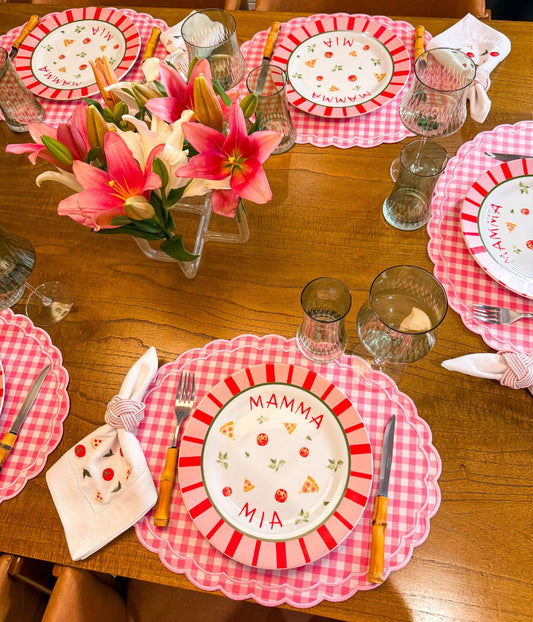 Jogo Americano Dupla Face Ipê Rosa