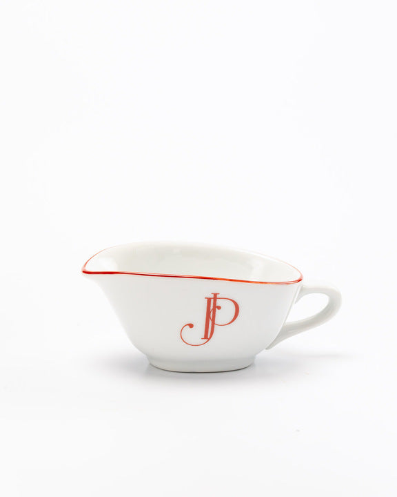 Molheira Porcelana Personalizada Monograma Toile de Jouy