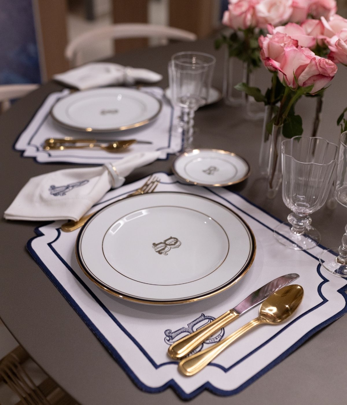 Prato Sobremesa Porcelana Personalizado Cinco Filetes