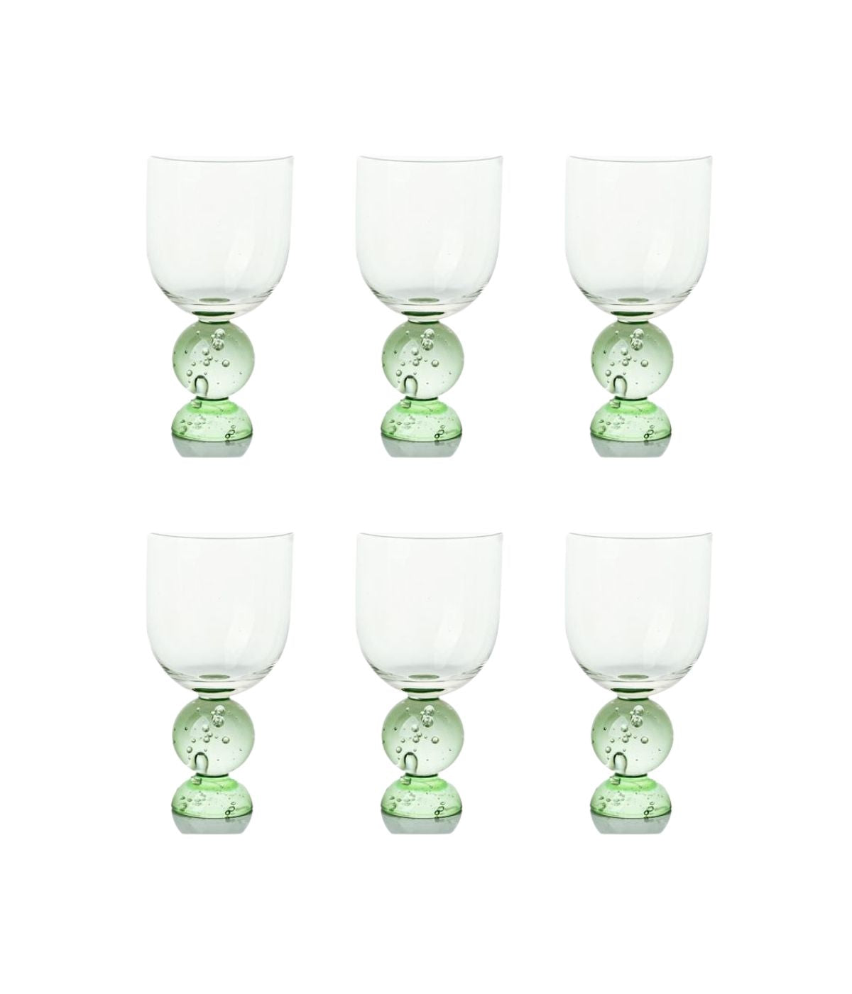 Set 6 Taças Eclipse Verde