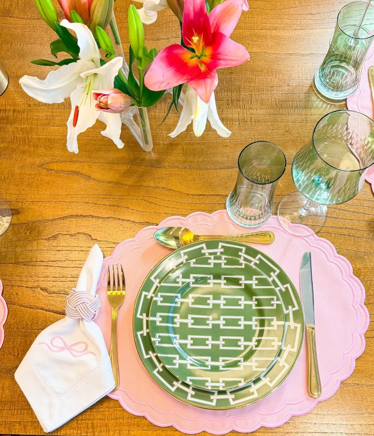 Jogo Americano Dupla Face Ipê Rosa