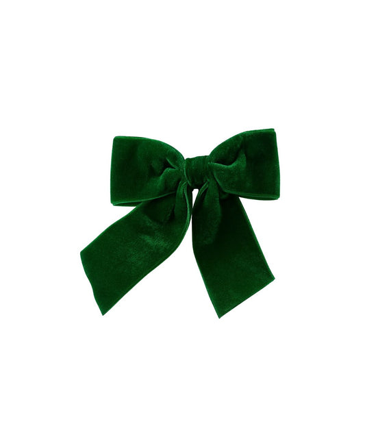 Porta Guardanapo Laço Veludo Verde