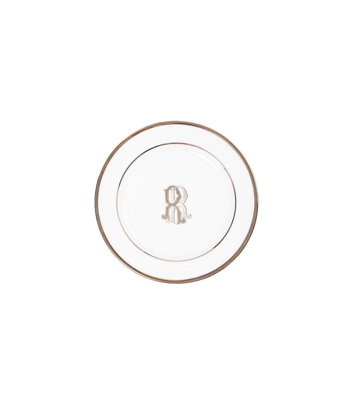 Prato Sobremesa Porcelana Borda Larga