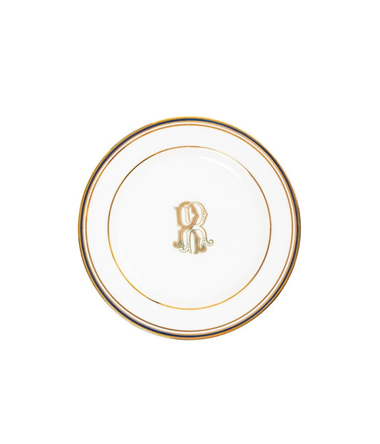 Prato Sobremesa Porcelana Personalizado Cinco Filetes