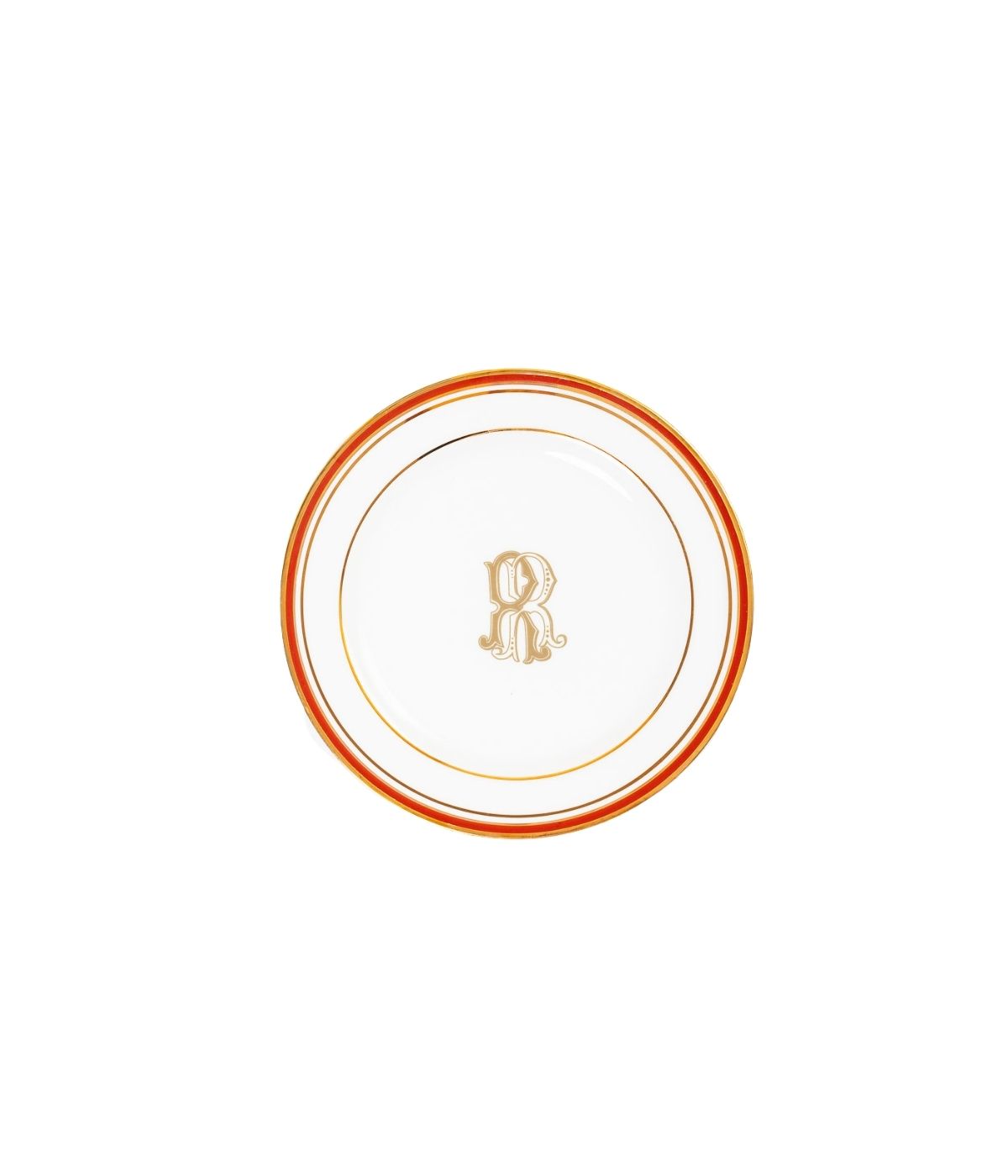 Prato Sobremesa Porcelana Personalizado Cinco Filetes