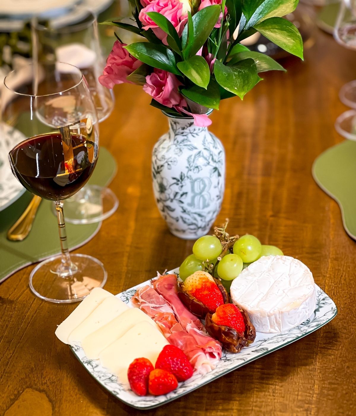 Travessa Personalizada Monograma Toile de Jouy