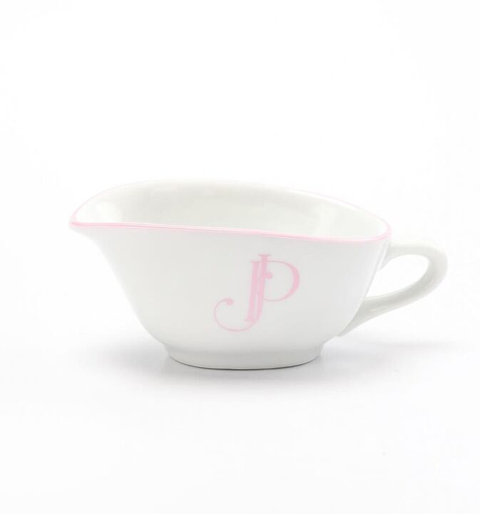 Molheira Porcelana Personalizada Monograma Toile de Jouy