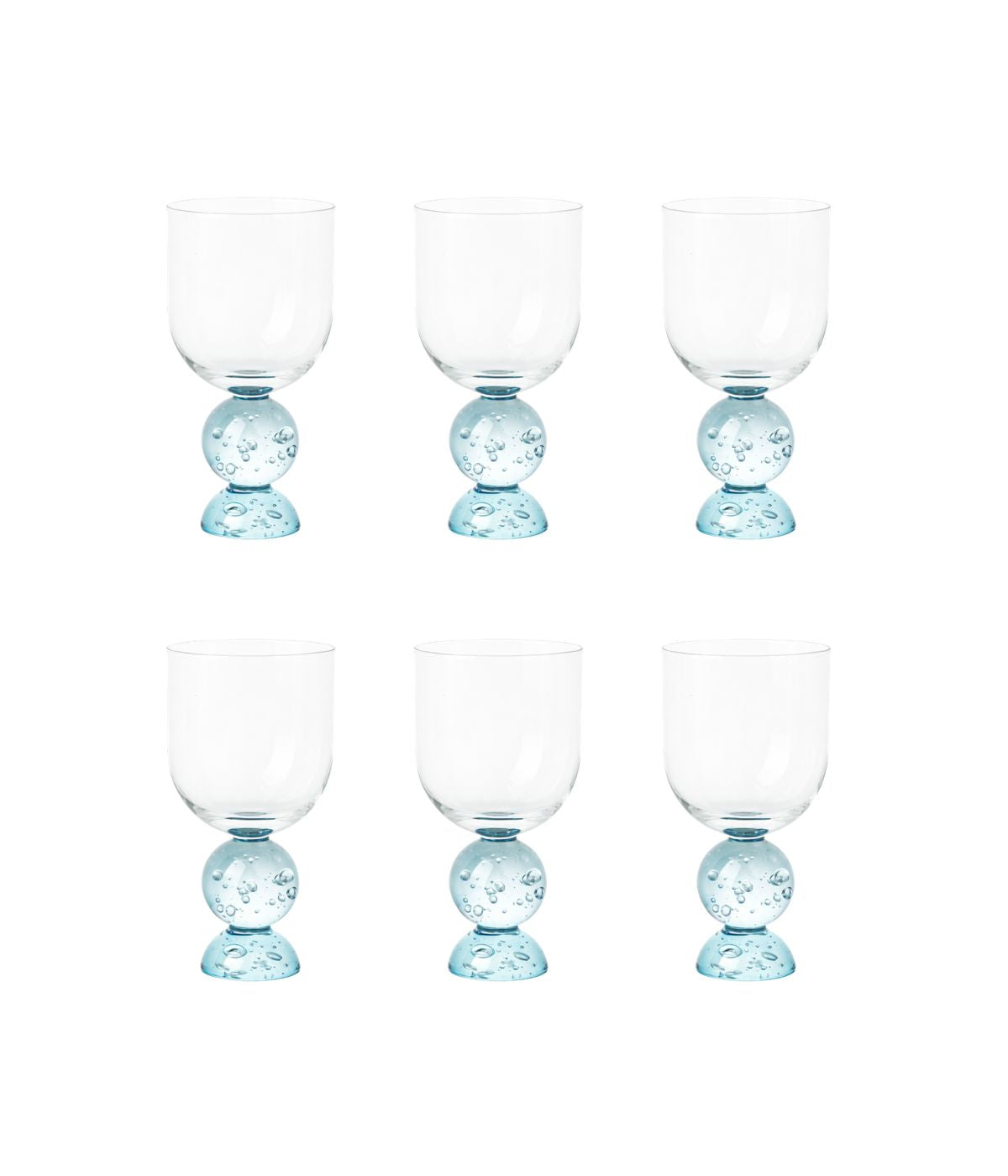 Set 6 Taças Eclipse Azul