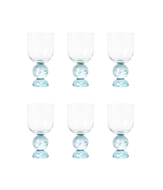 Set 6 Taças Eclipse Azul