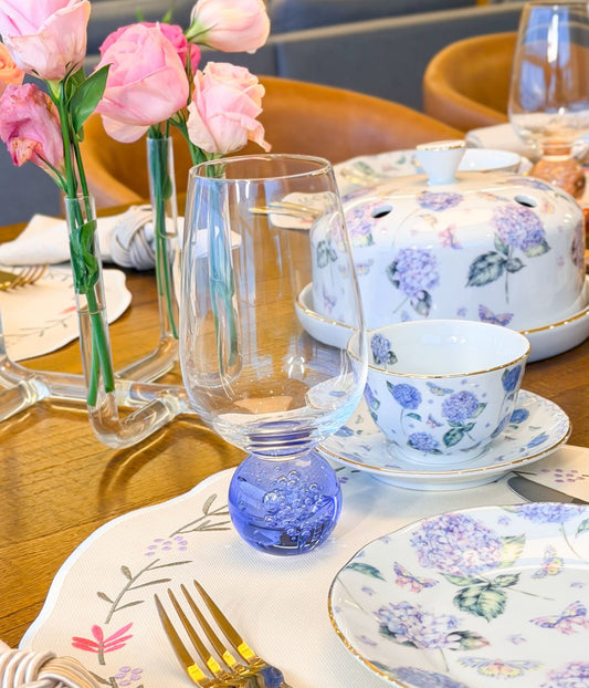 Set 6 Copos Eclipse Azul e Transparente Intense