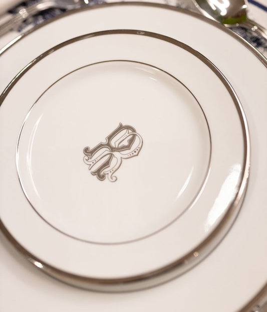 Prato Sobremesa Porcelana Borda Larga