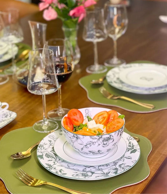 Bowl Personalizado Monograma Toile de Jouy