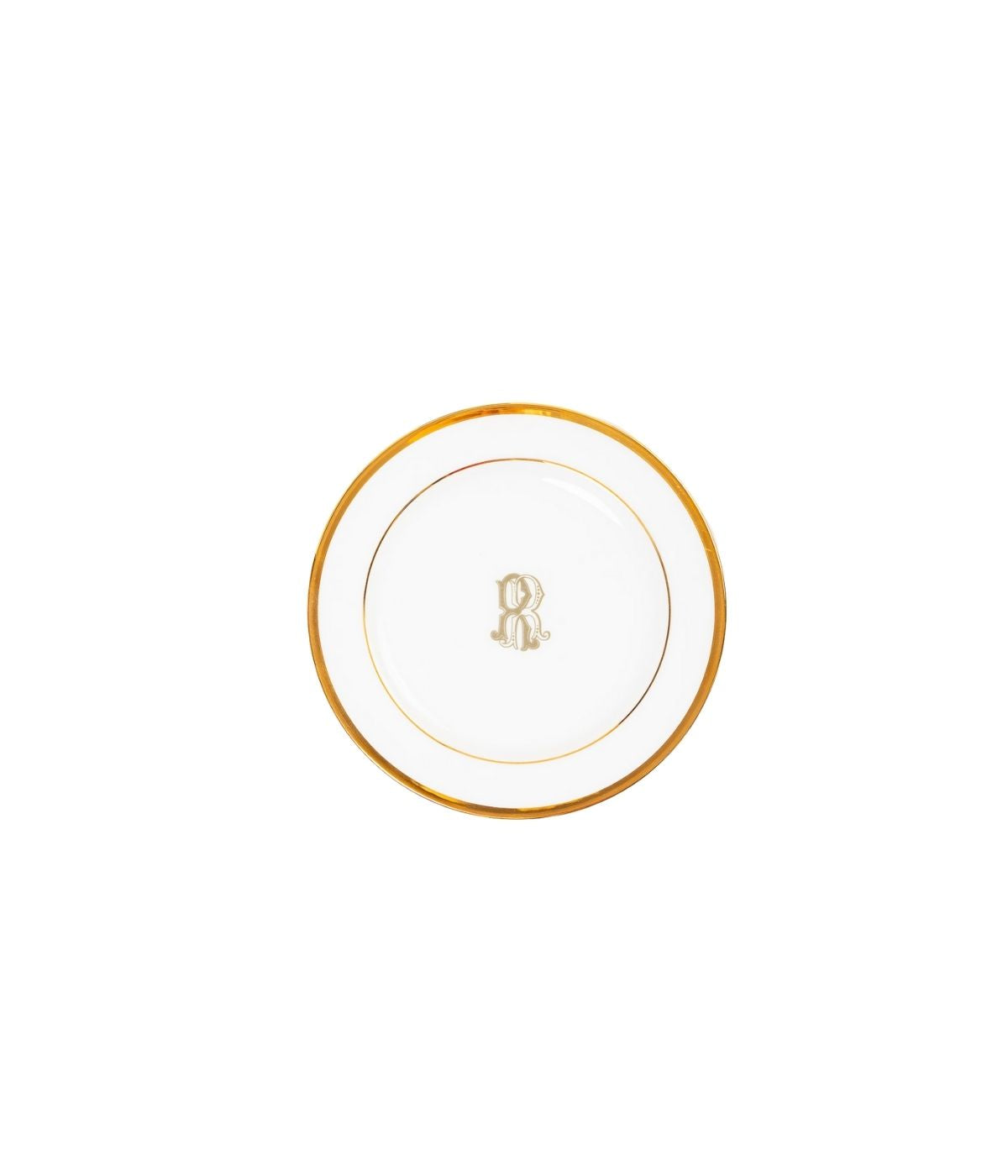 Prato Sobremesa Porcelana Borda Larga