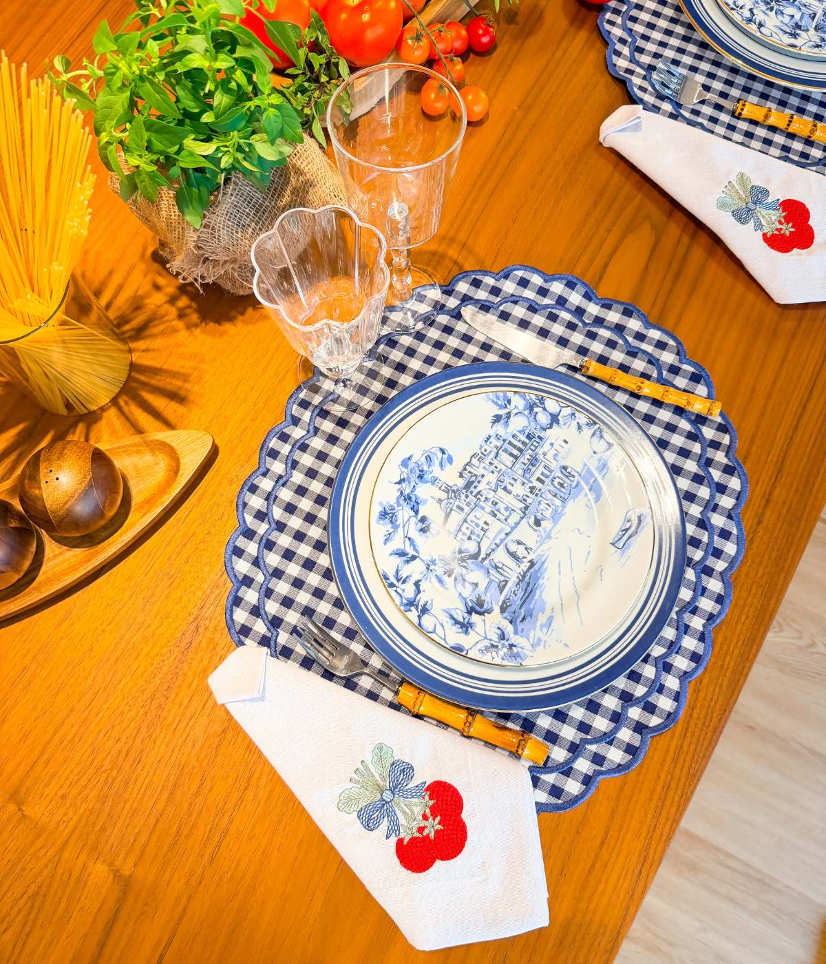 Set 6 Copos de Vidro com Borda Flor