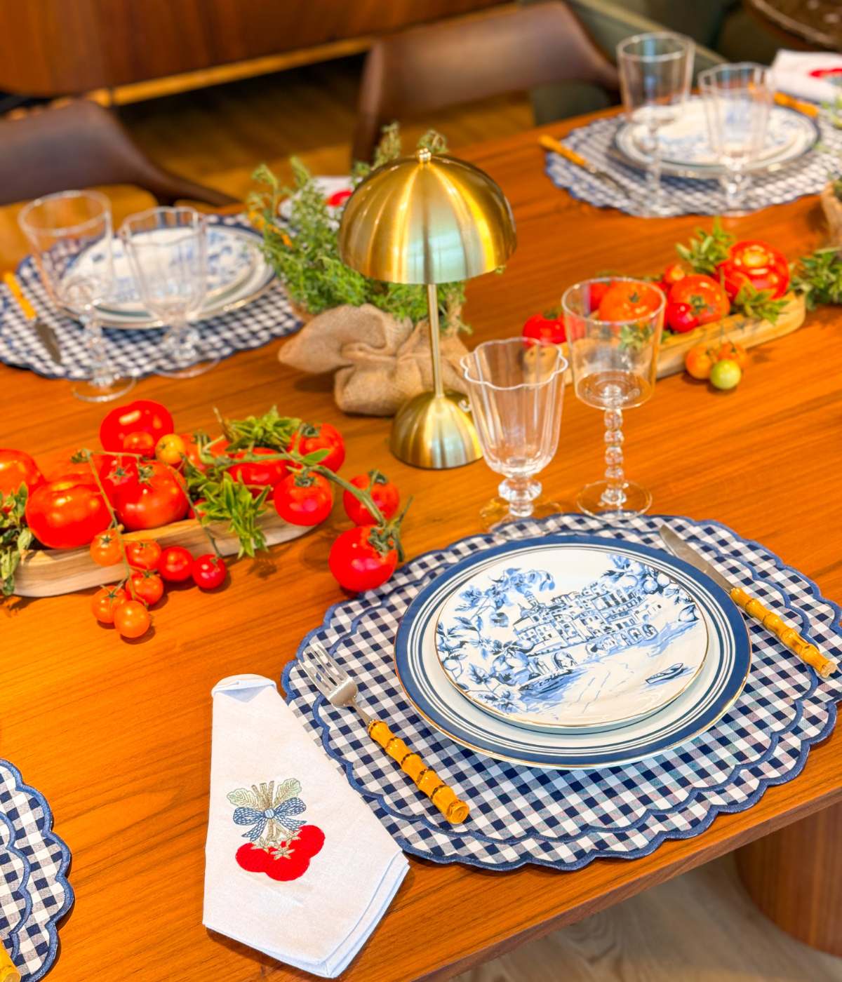 Set 6 Copos de Vidro com Borda Flor